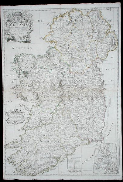 アイルランドの地図 作： ジョン・セネックス