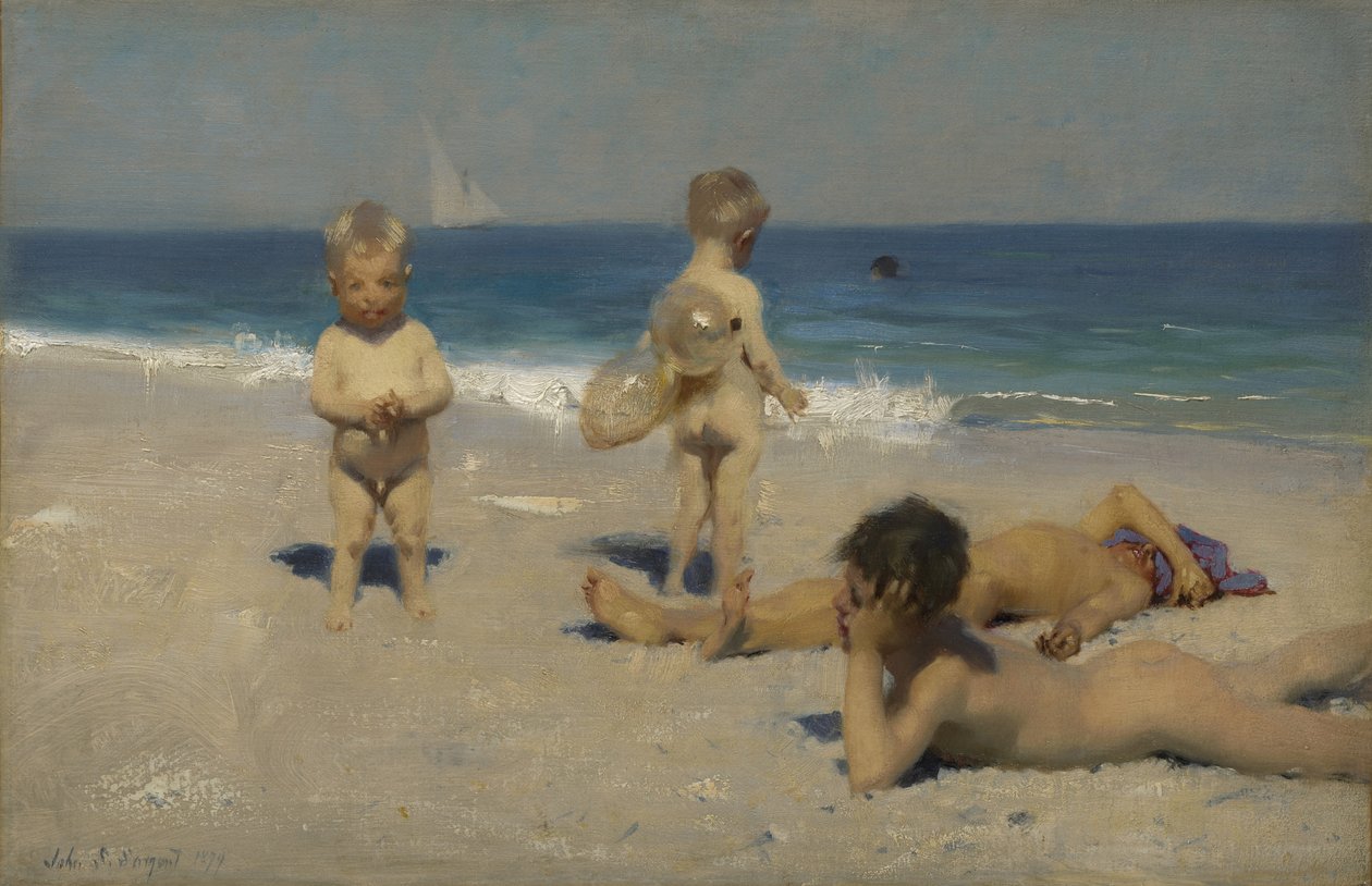 ナポリの子供たちの入浴、1879 作： ジョン・シンガー・サージェント