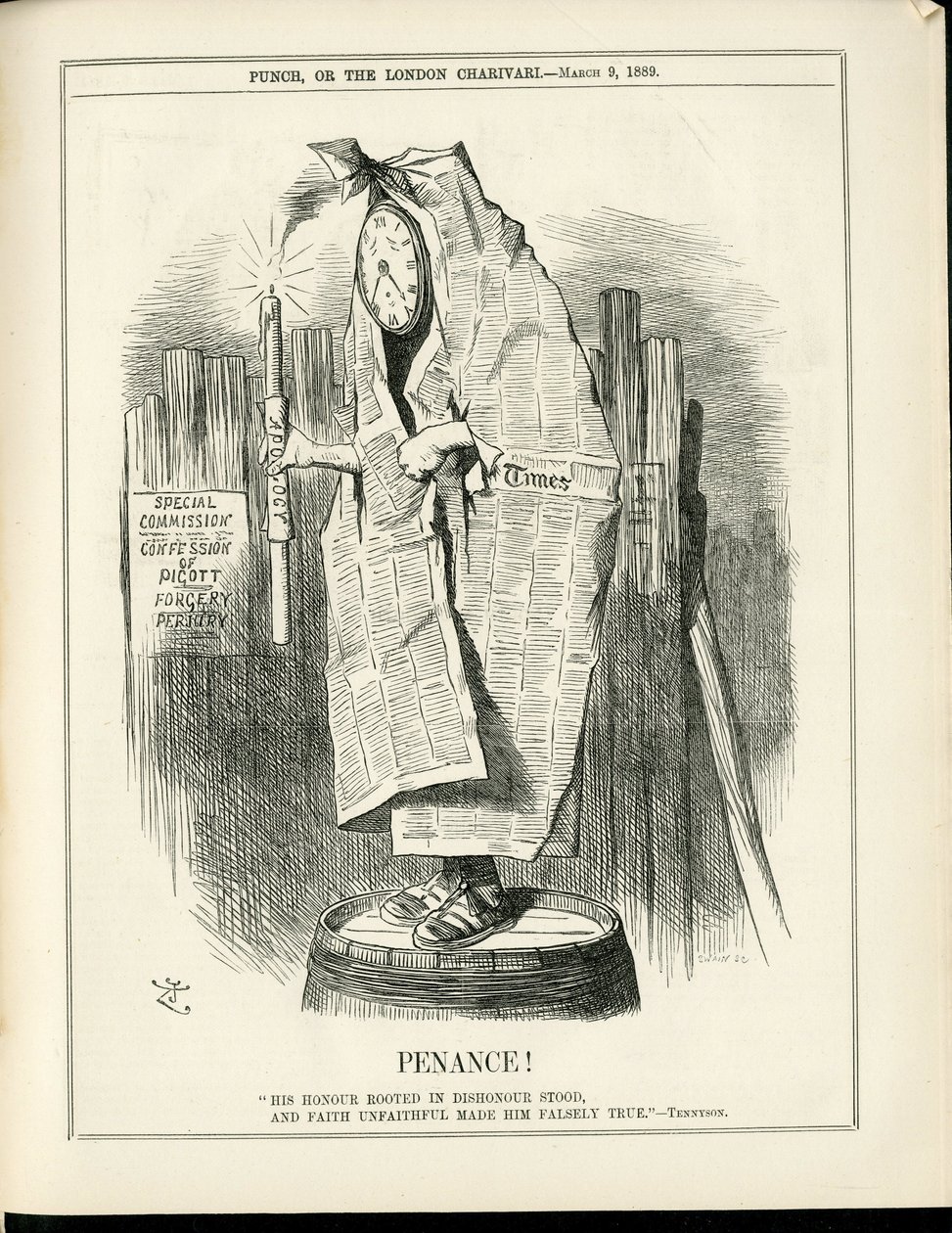 Punch』に掲載されたジョン・テニエル（1820-1914）のイラスト 作： ジョン・テニエル