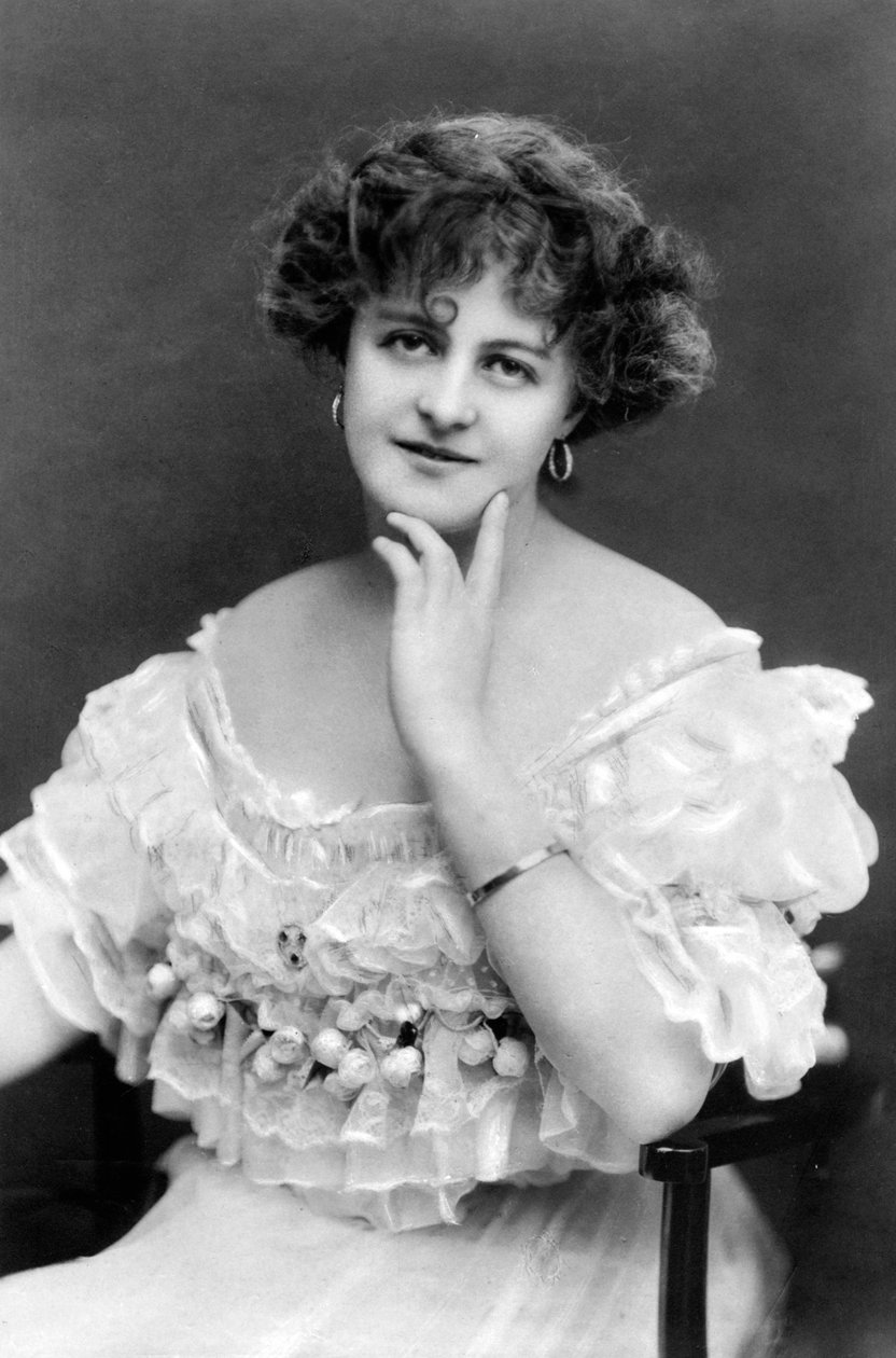 マリー・スタッドホルム 1875～1930年、英国の女優、1900年代。 作： ジョンストンとホフマン