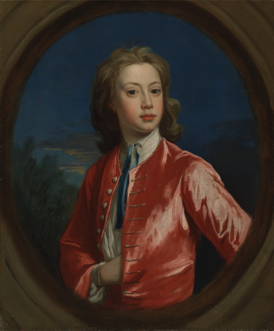 ナサニエル・シーモア、c.1730-35（帆布に油彩） 作： ジョナサン・リチャードソン