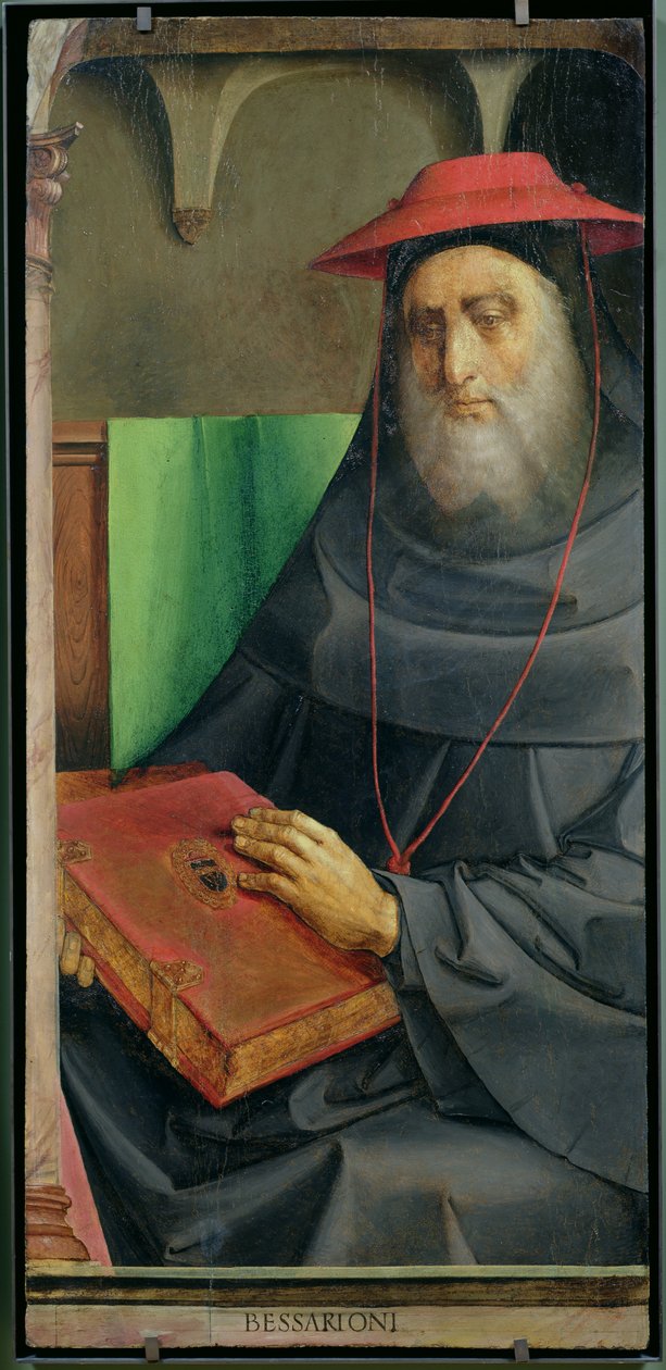 ベサリオン枢機卿の肖像（1402-72）c.1475 作： ジョース・ヴァン・ゲント
