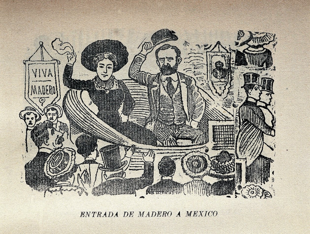 マデロのメキシコ入国 作： ホセ・グアダルーペ・ポサダ