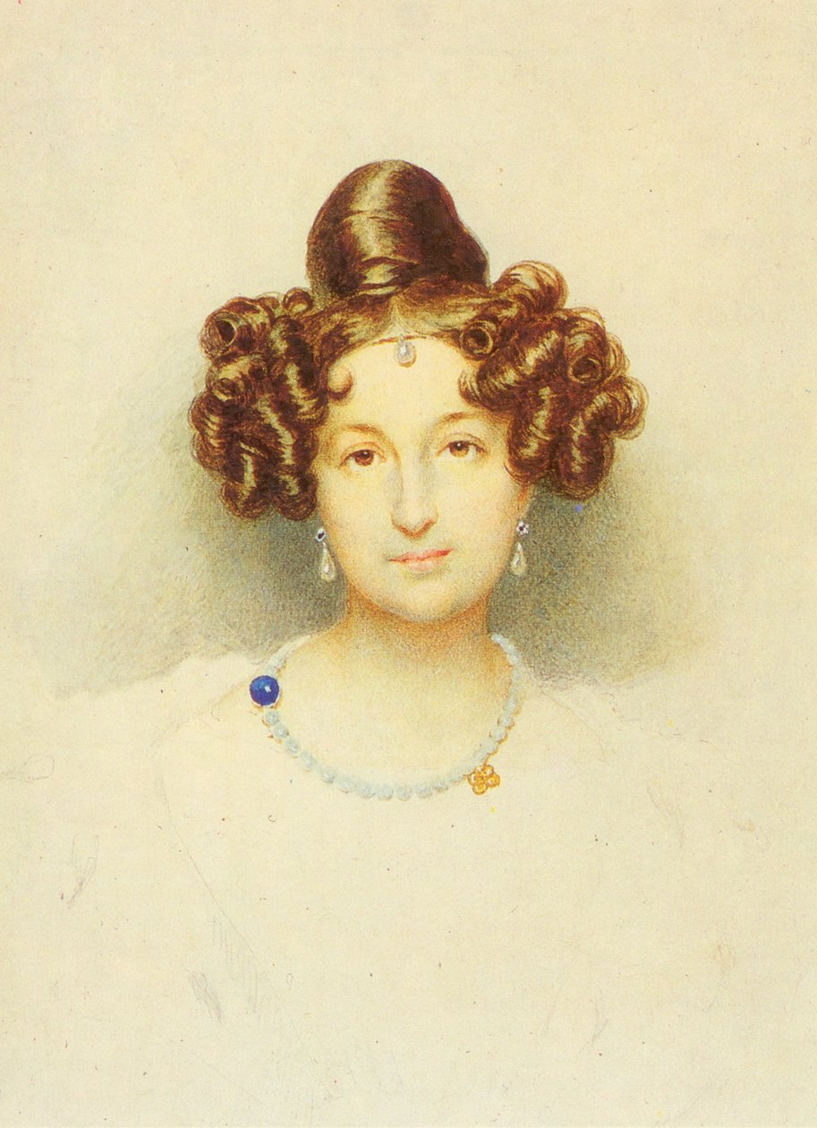エリザウェタ伯爵夫人の肖像（1792-1880） 作： ジョセフ・エデュアルド・テルチャー