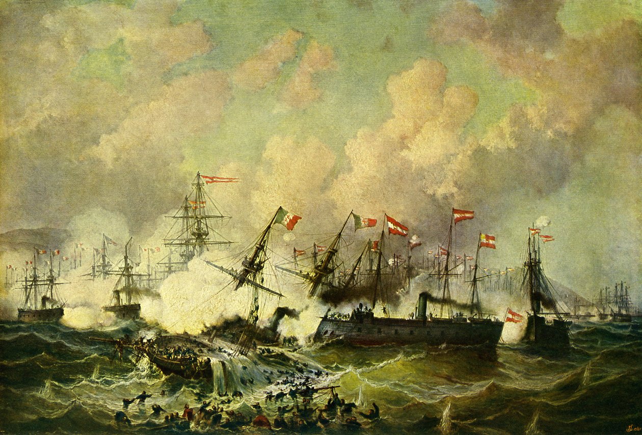1866年7月20日、リッサでの海戦 作： ヨーゼフ・カール・ベルトホールド・パットナー