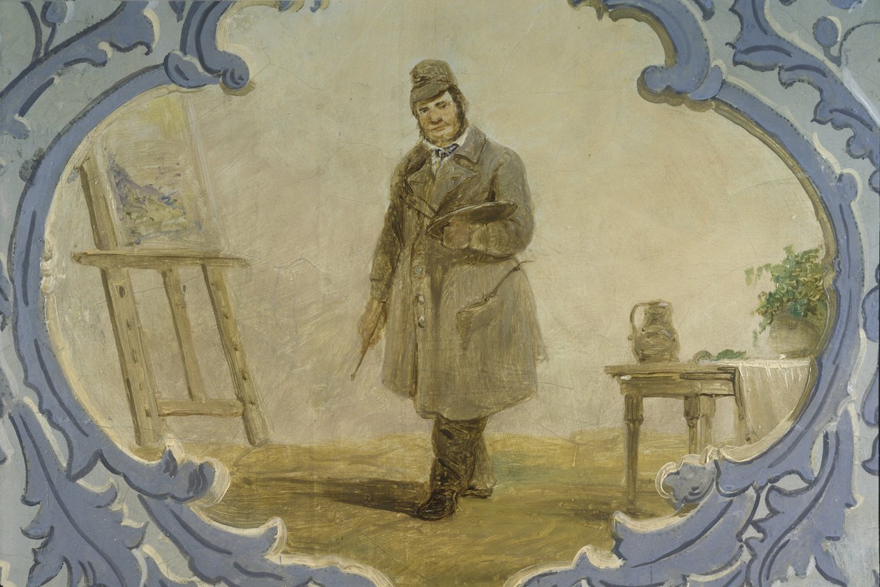 自画像、1850年代（壁画） 作： ジョセフ・マティ・ナブラティル