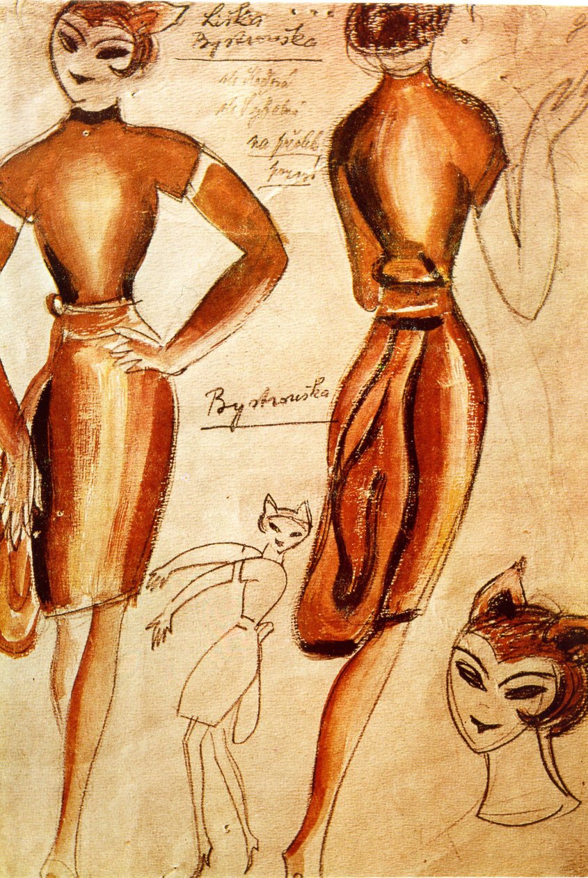 レオス・ジャナセックオペラプラハ初演のジョセフ・カペック（1887-1945）による狡猾なリトルビクセンの衣装デザイン 作： ジョセフ・チャペック