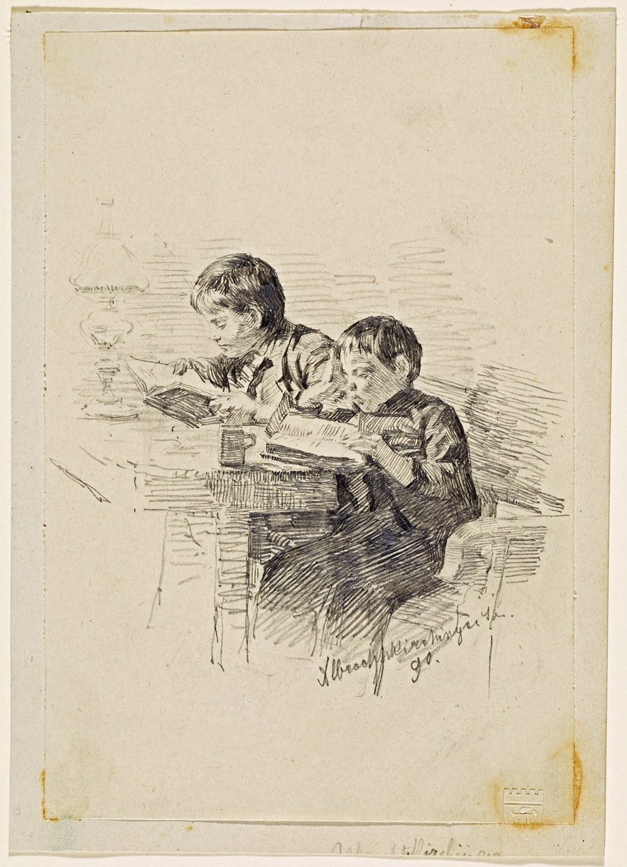 読書少年 作： Josef Albrechtskirchinger