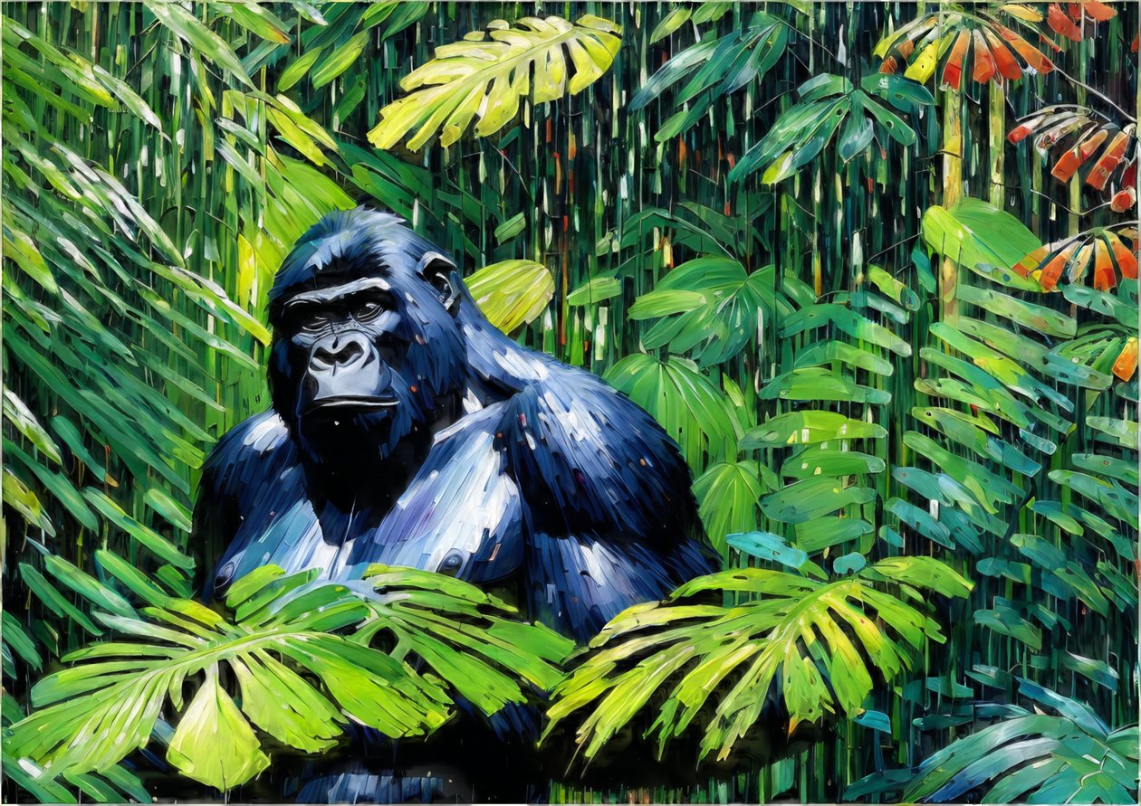 動物：ゴリラ1 作： ジョセフ・ヨハン・マイケル