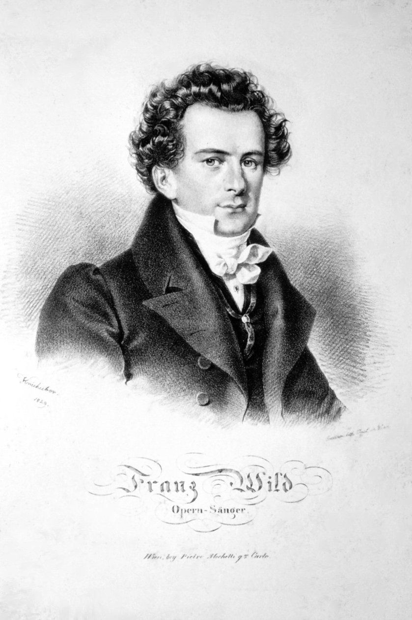 フランツ・ワイルド 1829年 リトグラフ 作： ヨーゼフ・クリフバー
