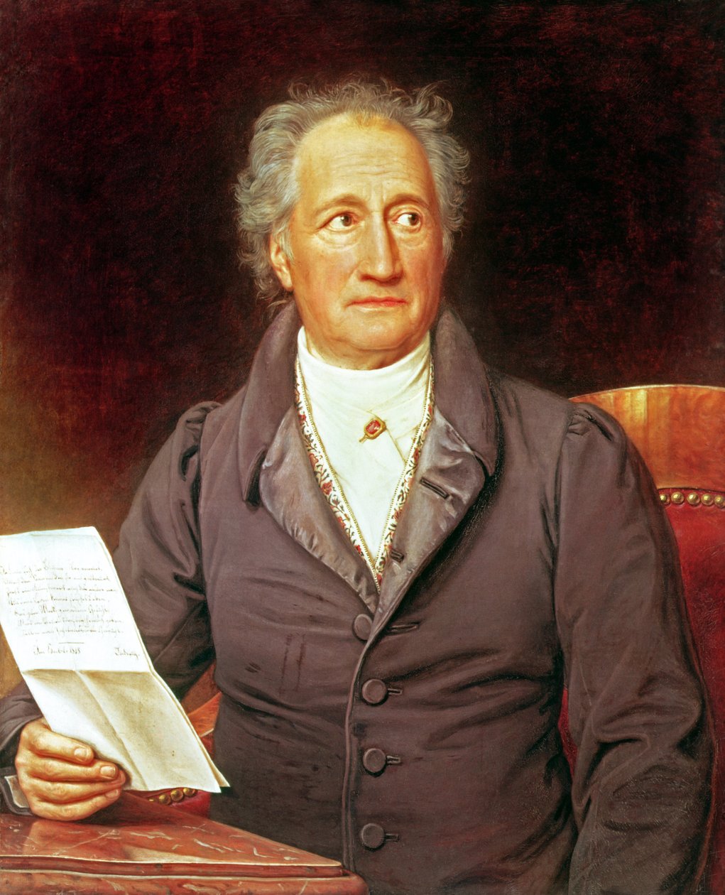 ヨハン・ヴォルフガング・フォン・ゲーテ（1749-1832）1828 作： ヨーゼフ・カール・シュティーラー