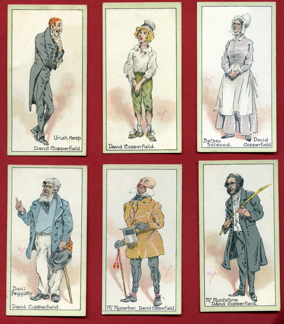 チャールズディケンズの「デビッドカッパーフィールド」のキャラクター、1923年 作： ジョセフ・クレイトン・クラーク
