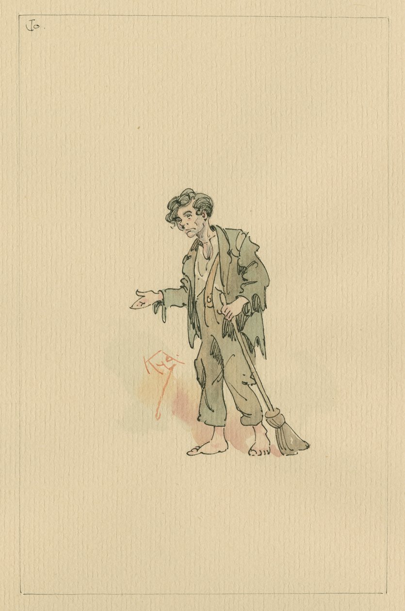 ジョー、1920年代（紙にトイレとペンとインク） 作： ジョセフ・クレイトン・クラーク