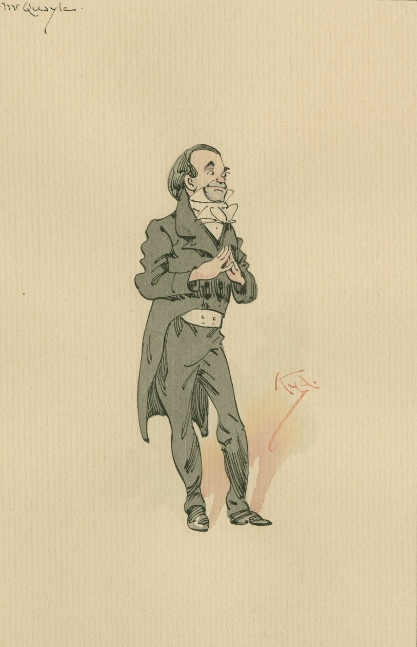 キール氏、1920年代（ペンとインク、紙にトイレ付き） 作： ジョセフ・クレイトン・クラーク