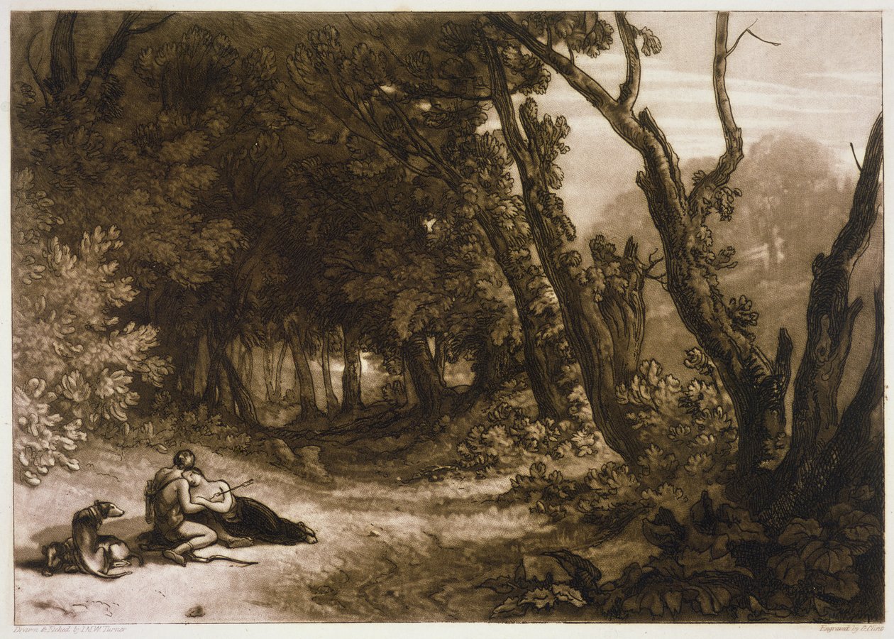 F.41.I「リベルスタジオラム」のプロクリスとケファルス、1812年、ジョージクリントンによって彫刻 作： ジョセフ・マロード・ウィリアム・ターナー
