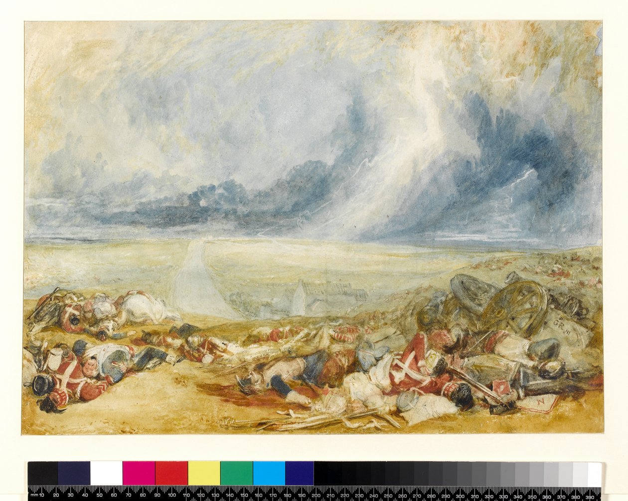 ウォータールーのフィールド、1817年頃（紙に鉛筆でトイレ） 作： ジョセフ・マロード・ウィリアム・ターナー