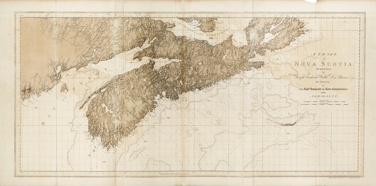 ノバスコシア州の海図 作： ジョセフフレデリックウォレットデスバレス