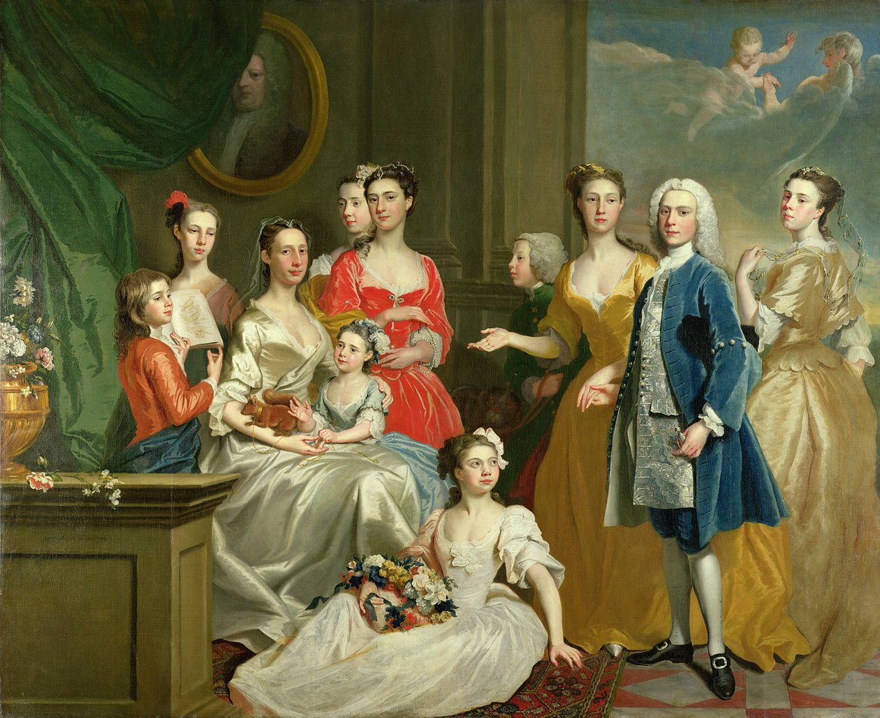 Eldred Lancelot-Leeの家族、1736年 作： ジョセフ・ハイモア