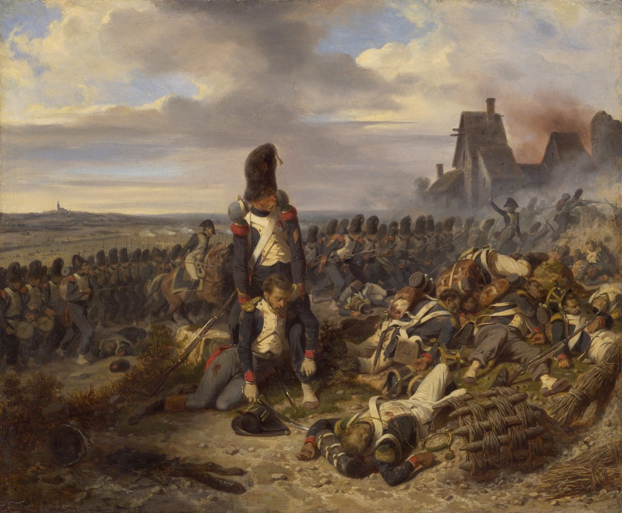 戦闘シーン、1825年 作： ジョセフ・ルイ・ヒポリット・ベランジュ