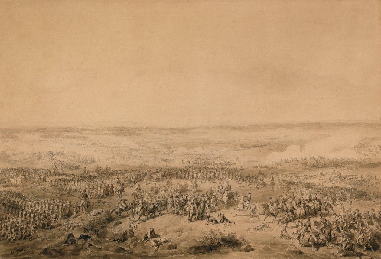 オカナの戦い、1844年頃 作： ジョセフ・ルイ・ヒポリット・ベランジュ