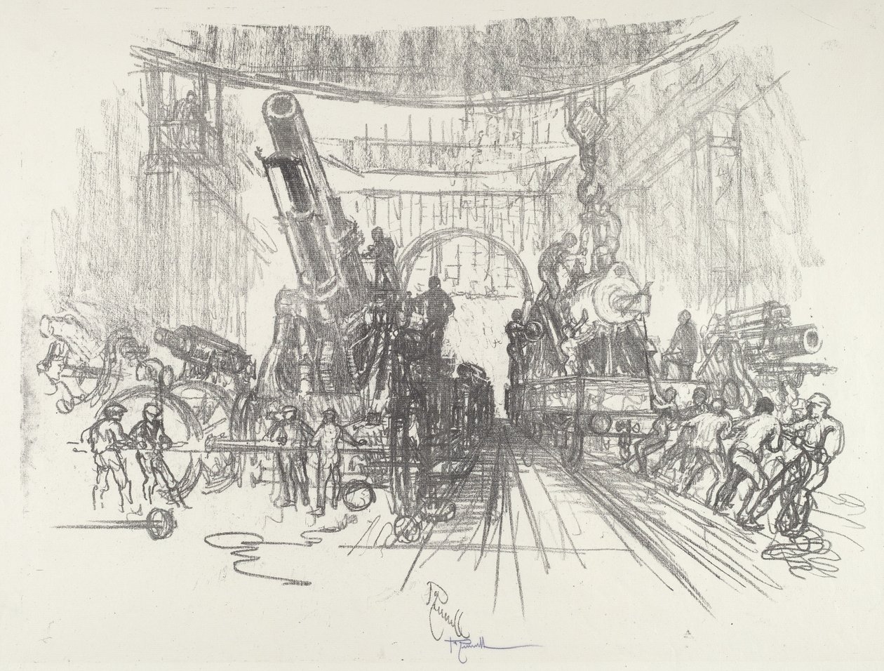 戦争への準備、1916年 作： ジョセフ・ペネル
