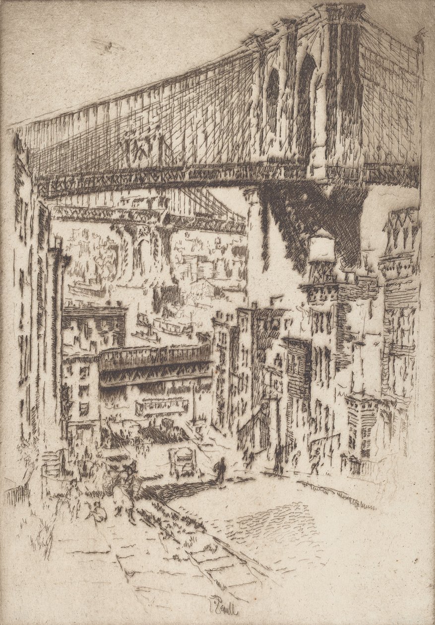 1921年、ブルックリンからの「ブリッジズ」。 作： ジョセフ・ペネル