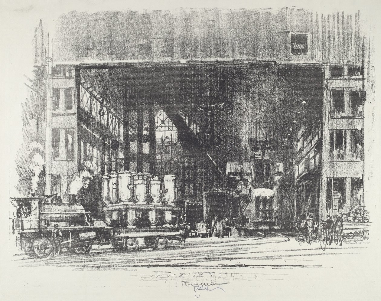 The Urns, Casting Big Shells, 1916. 作： ジョセフ・ペネル