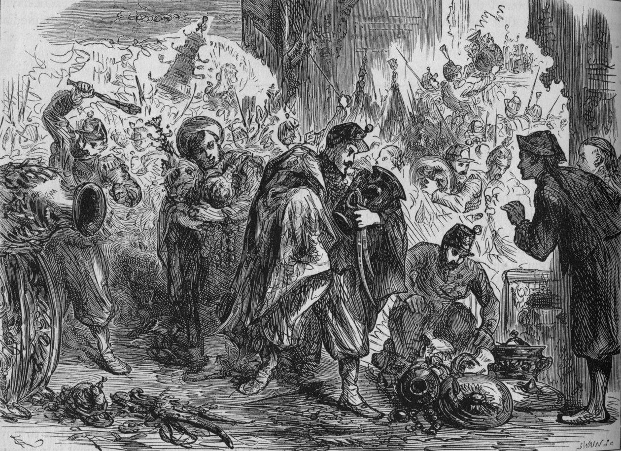 皇帝の宮殿、1880年の略奪 作： ジョセフ・スウェイン