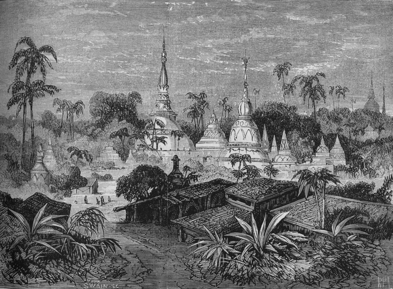 パゴダ、ペグ付近、c1880 作： ジョセフ・スウェイン