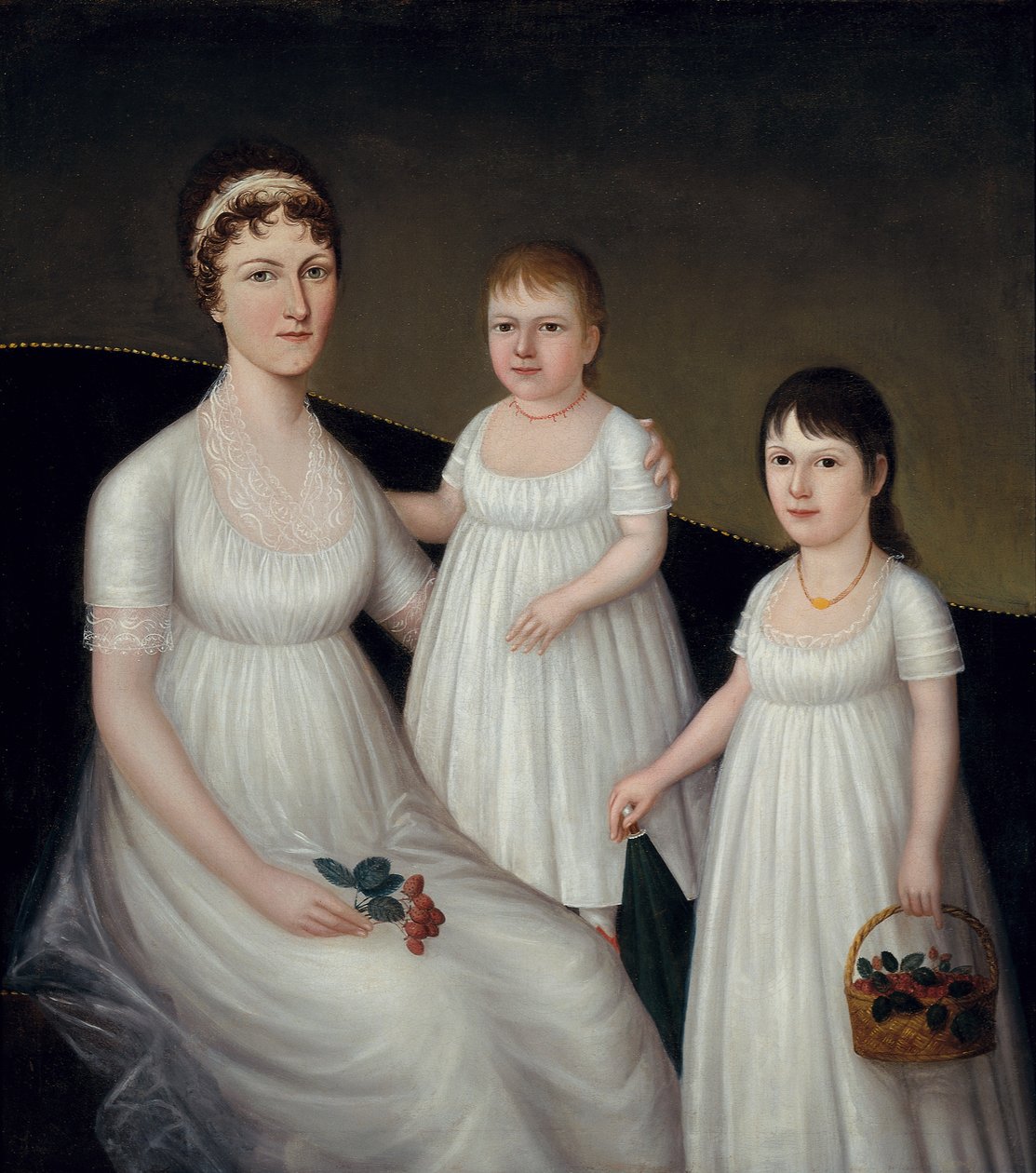 グレースアリソンマッカーディとその娘、メアリージェーンとレティシアグレース、1806年頃 作： ジョシュア・ジョンソン