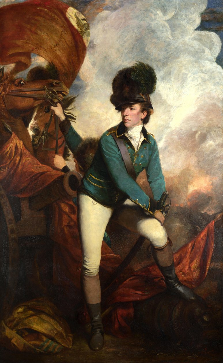 バナストレタールトン卿の肖像（1754-1833） 作： ジョシュア・レイノルズ