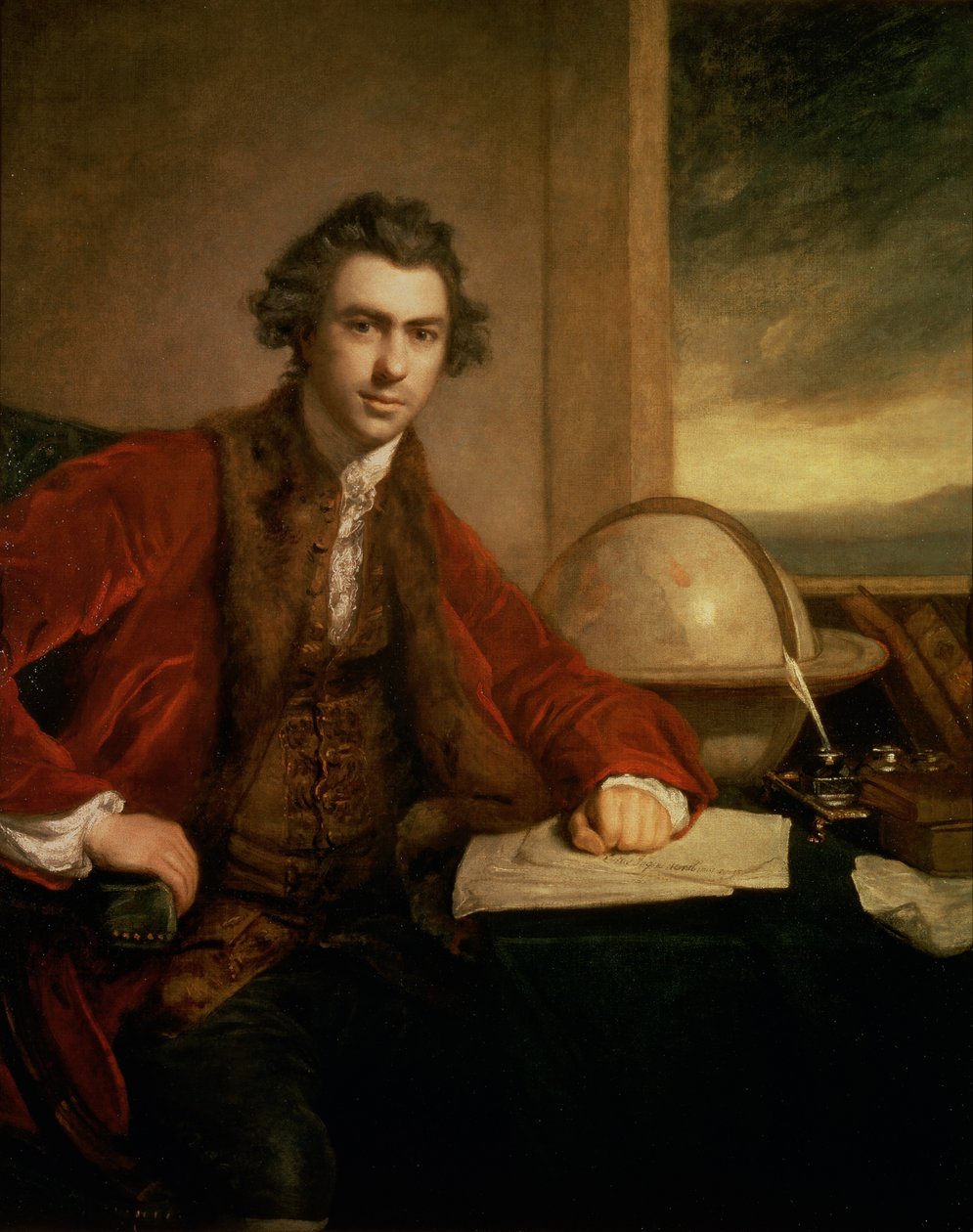 ジョセフ・バンクス（1743-1820）、1771-72 作： ジョシュア・レイノルズ