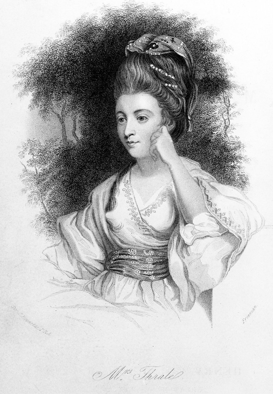 サミュエルフリーマンによって刻まれたヘスタースラーレ（1842年） 作： ジョシュア・レイノルズ
