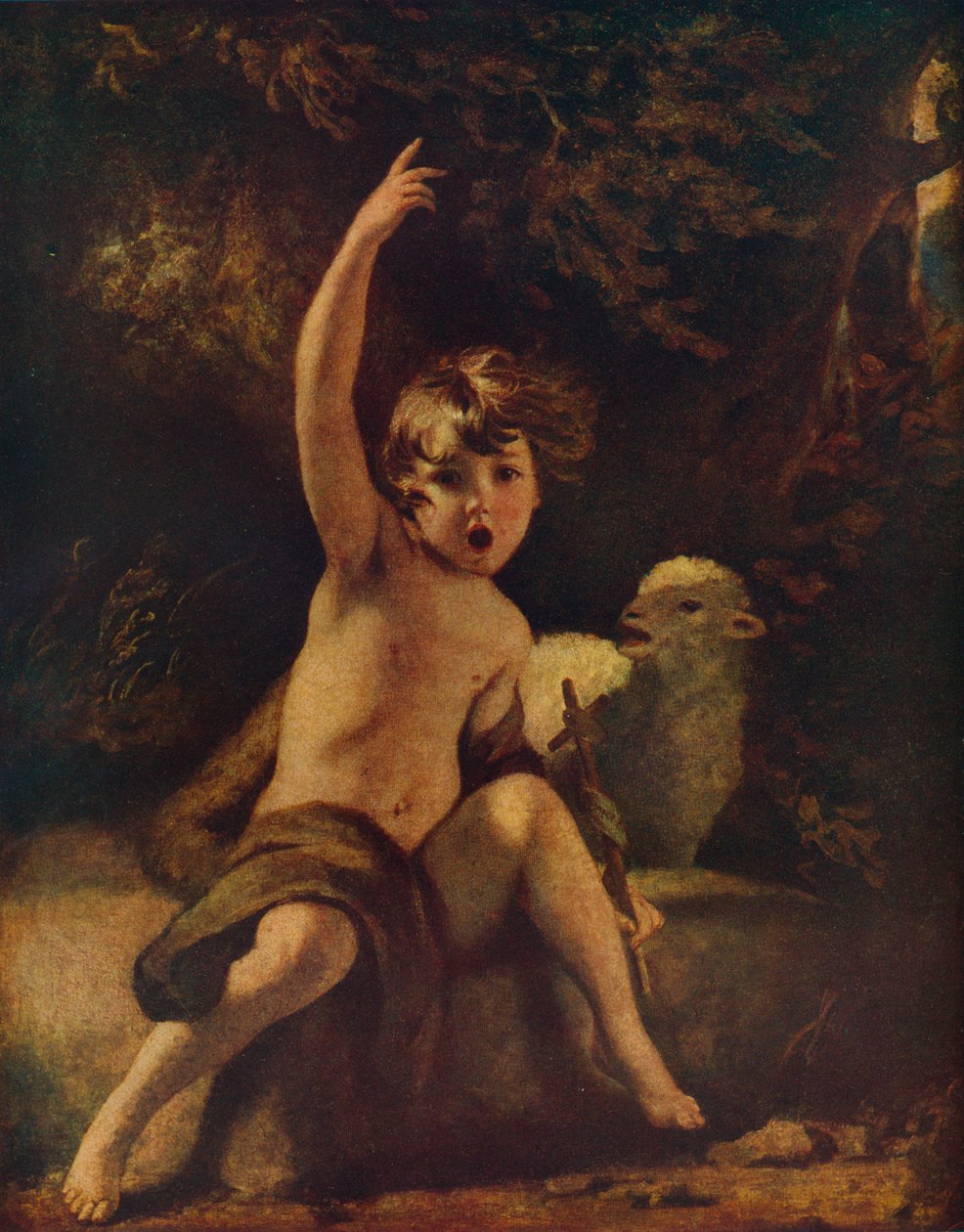 荒野のセントジョン、c1776 作： ジョシュア・レイノルズ
