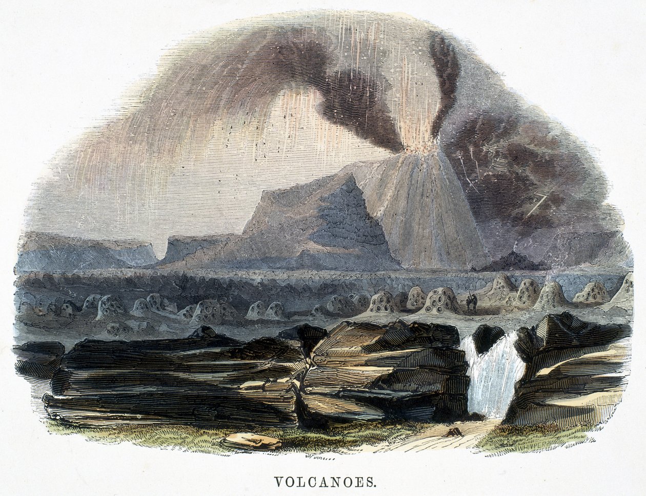 1849年の自然の現象からの火山 作： ジョサイア・ウッド・ウィンパー