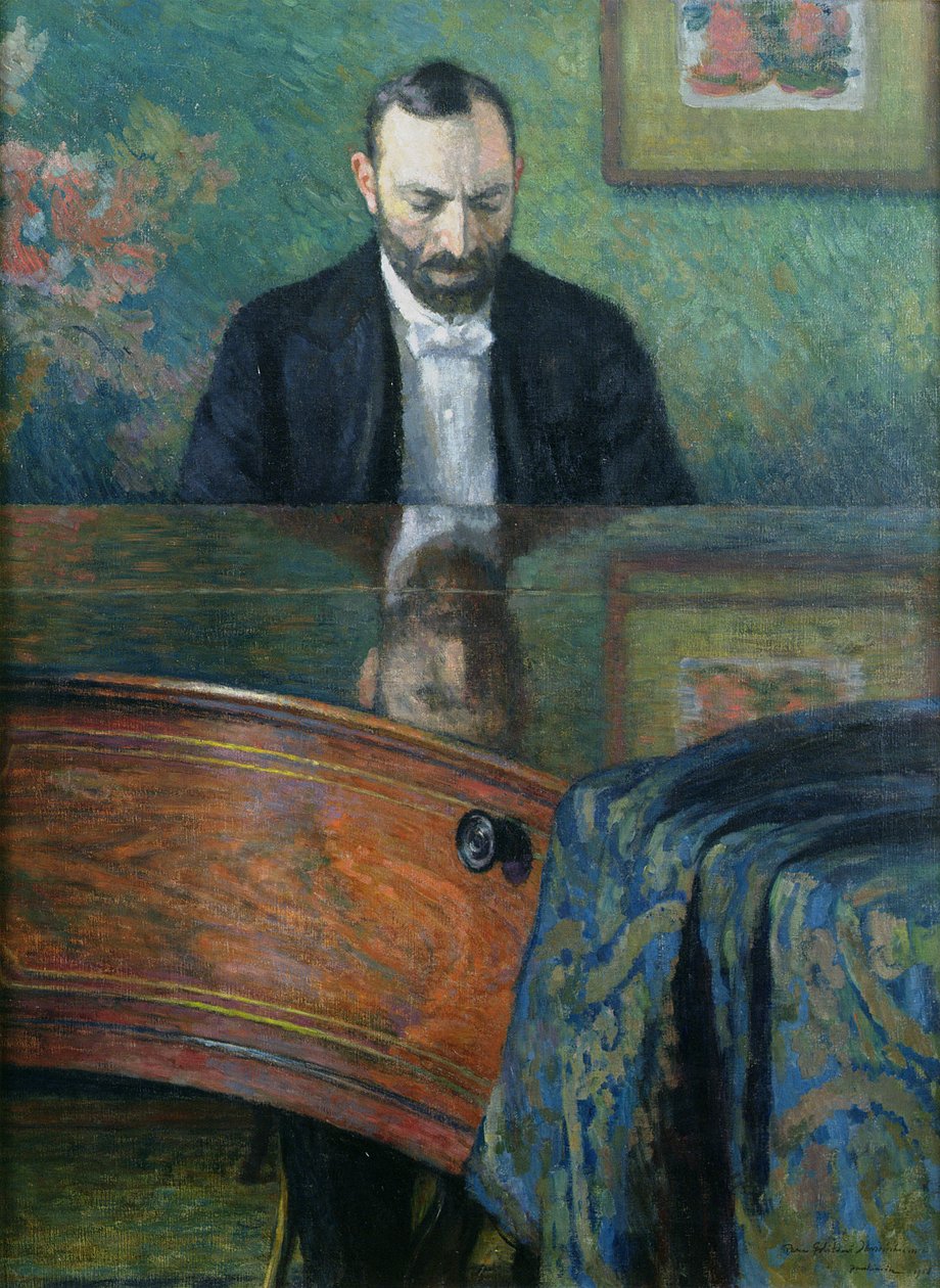 フェリックスジャジエンスキ（1861-1929）、ピアノ、1908年 作： ヨゼフ・パンキエヴィチ
