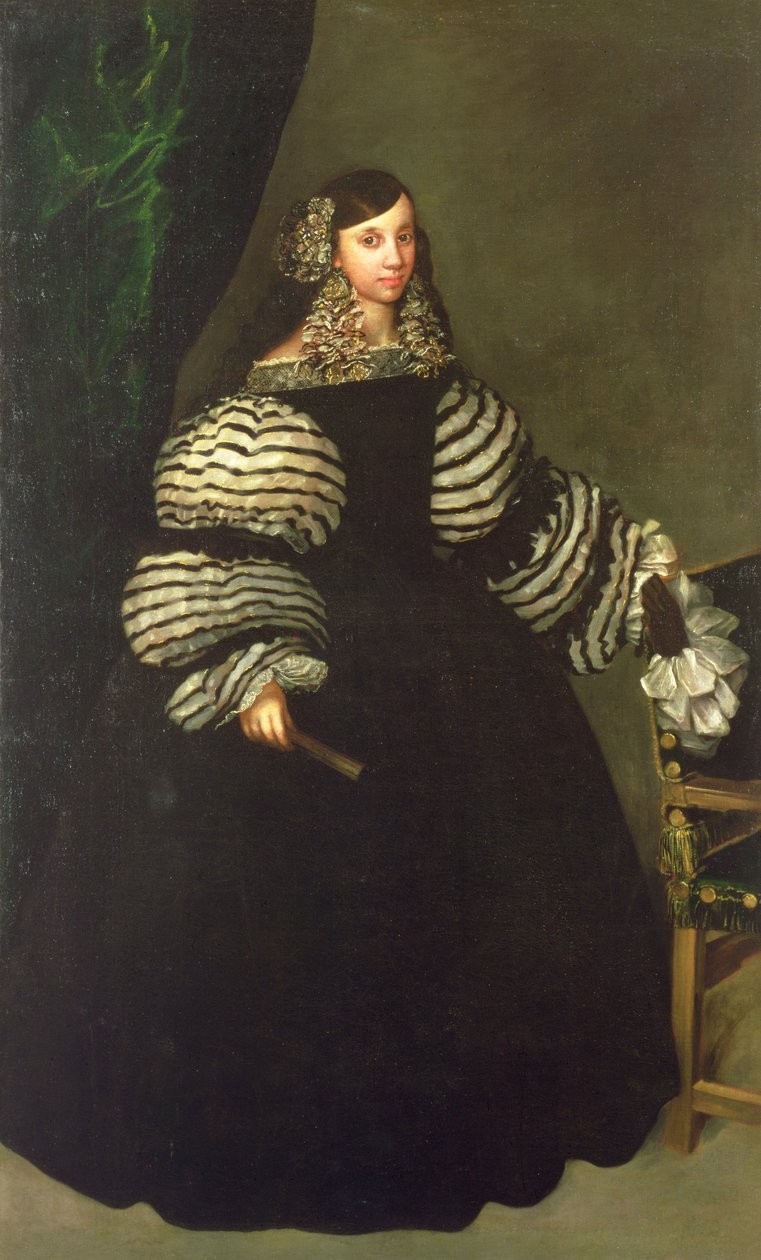 メディナセリ家の女性、1683年頃 作： フアン・カレーニョ・デ・ミランダ