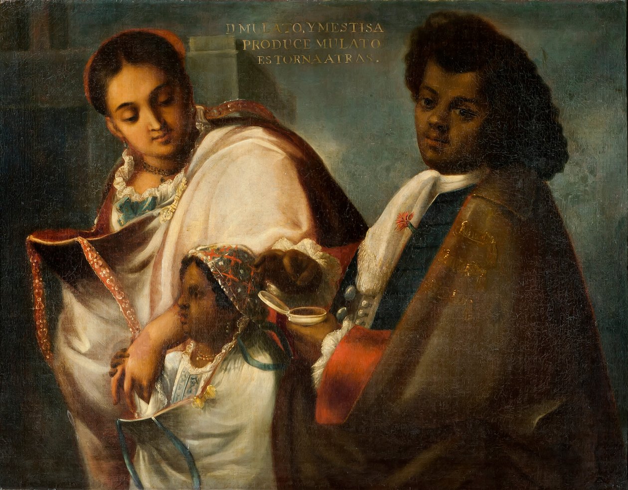 MulattoとMestizaは、Mulatto Return-Backwards、c.1715を作成します 作： フアン・ロドリゲス・フアレス