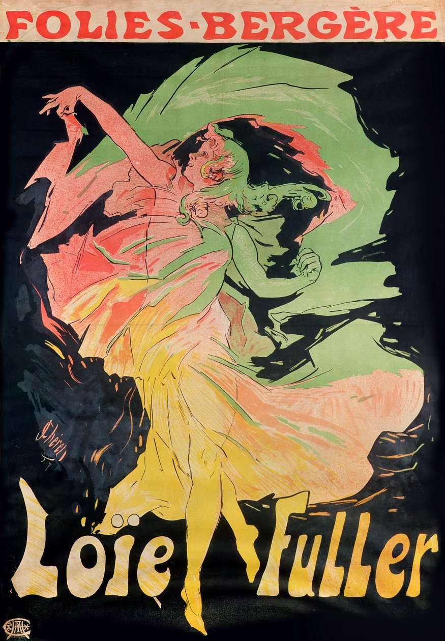 フォリーベルジェール：フランス、ロイエフラー、1897年 作： ジュール・チェレット