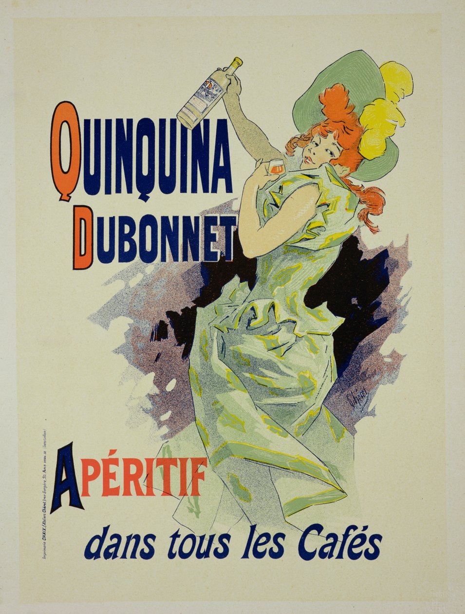 「Quinquina Dubonnet」を宣伝するポスターの複製、1895（130236を参照） 作： ジュール・チェレット