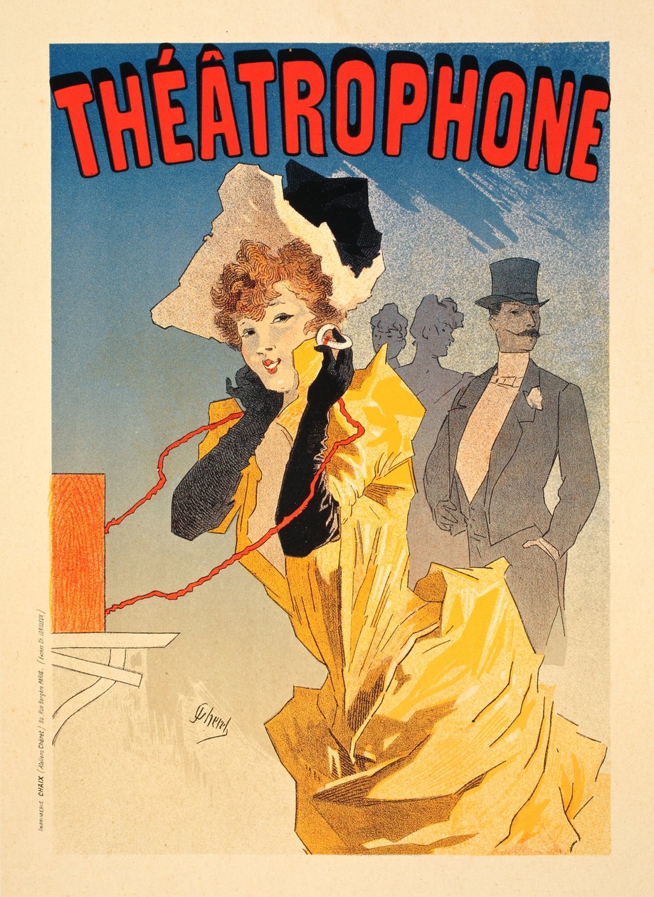 Theatrophone、1890 作： ジュール・チェレット