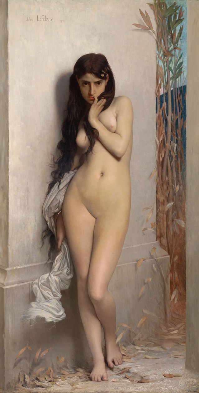 蝉（ビクトリア国立美術館、メルボルン、1872年。キャンバスに油彩、186.7 x 123.8 cm）.jpg 作： ジュール・ジョゼフ・ルフェーブル