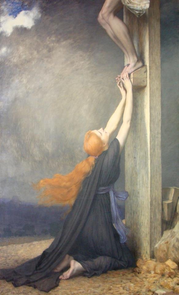 メアリーマグダレネンの悲しみスペイン語：El Dolor de Maria Magdalenan 作： ジュール・ジョゼフ・ルフェーブル