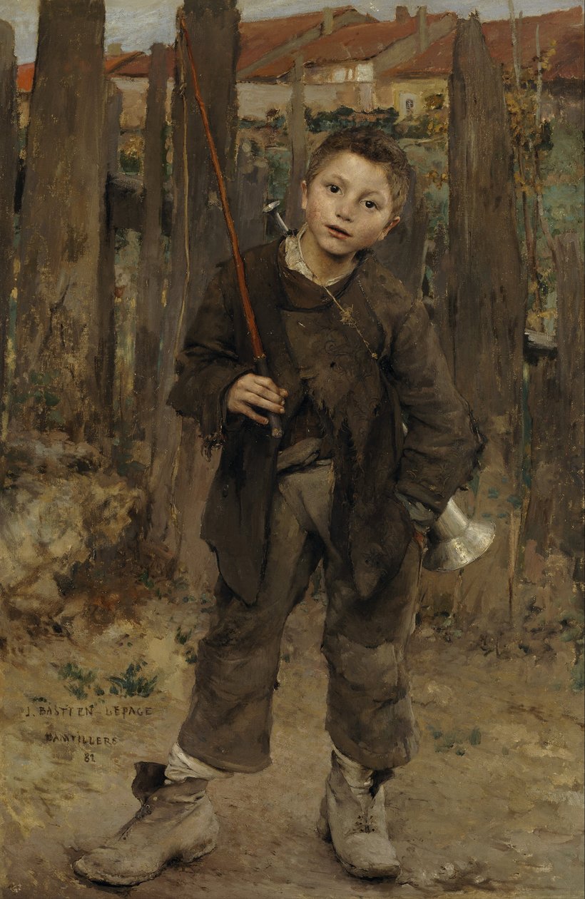 PasMècheNothing Doing、1882 作： ジュール・バスティアン・ルパージュ