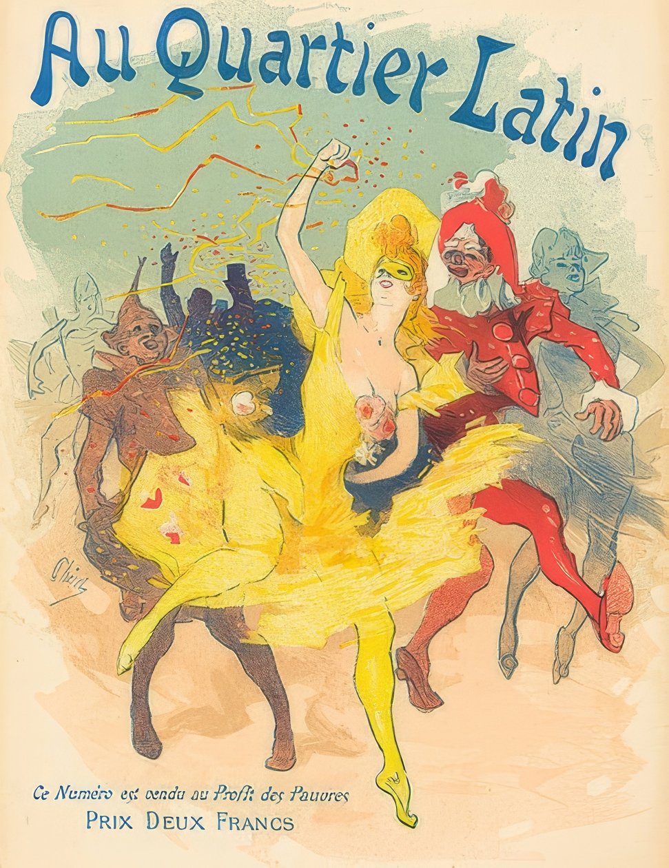 カルチエラタン。 1894 作： ジュール・チェレット