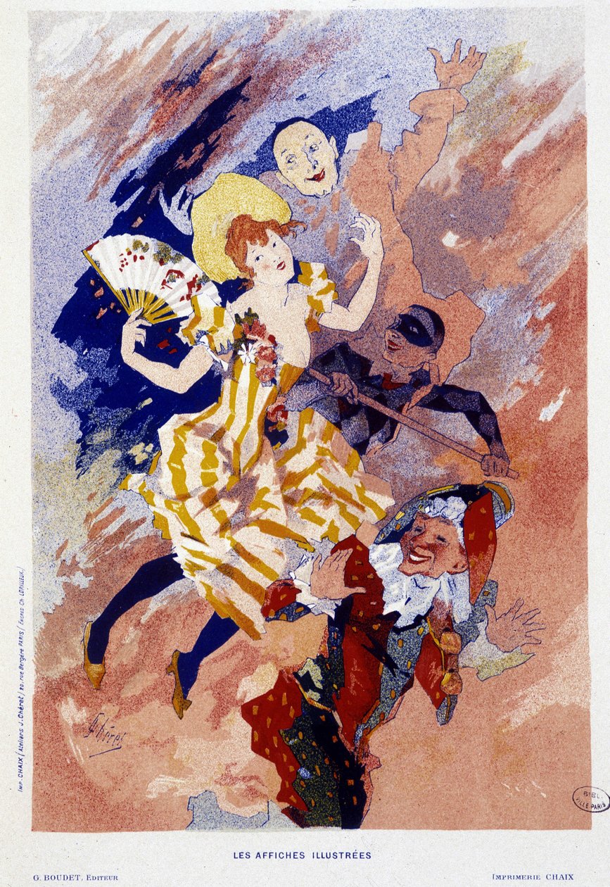 カーニバル（ジュール・シェレ作、1890年頃 作： ジュール・チェレット