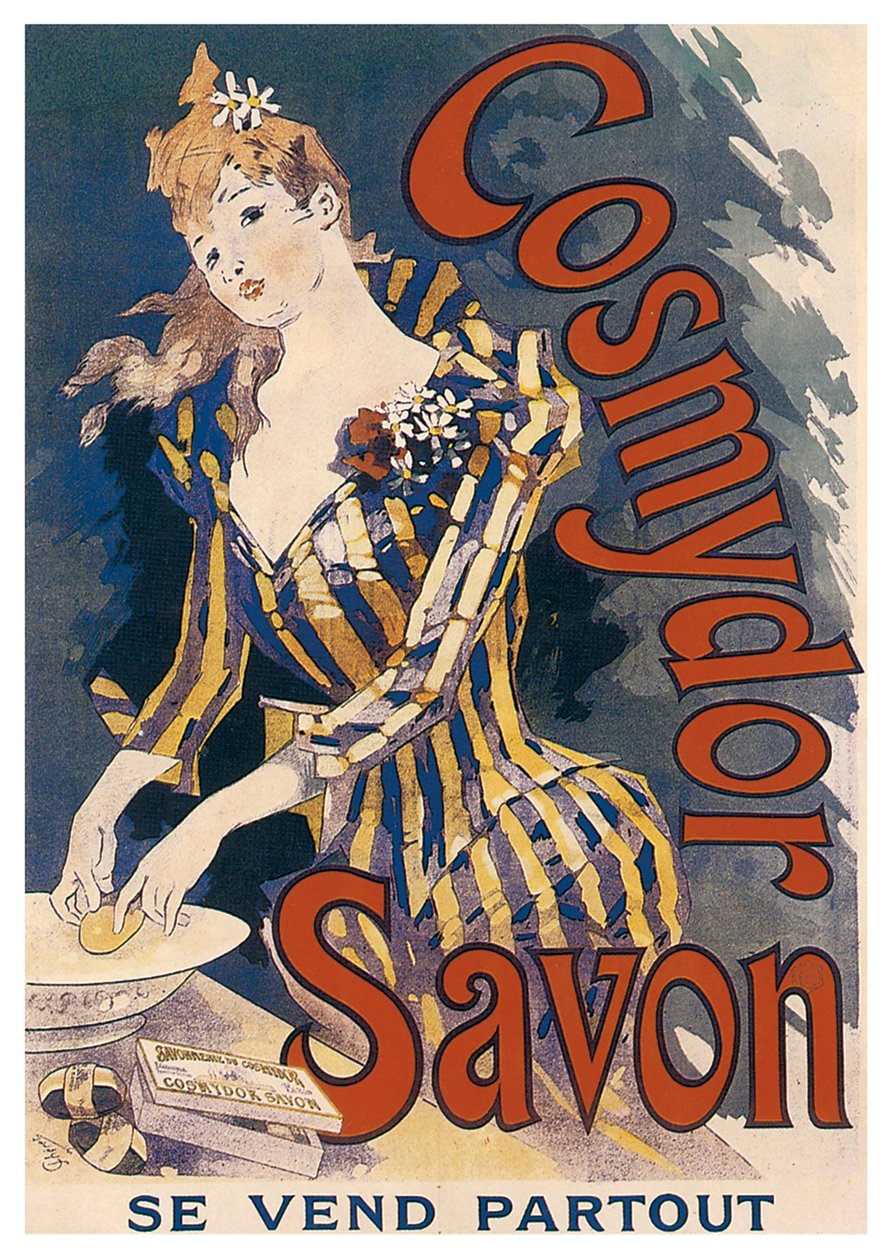 Cosmydor Soap、1891 作： ジュール・チェレット