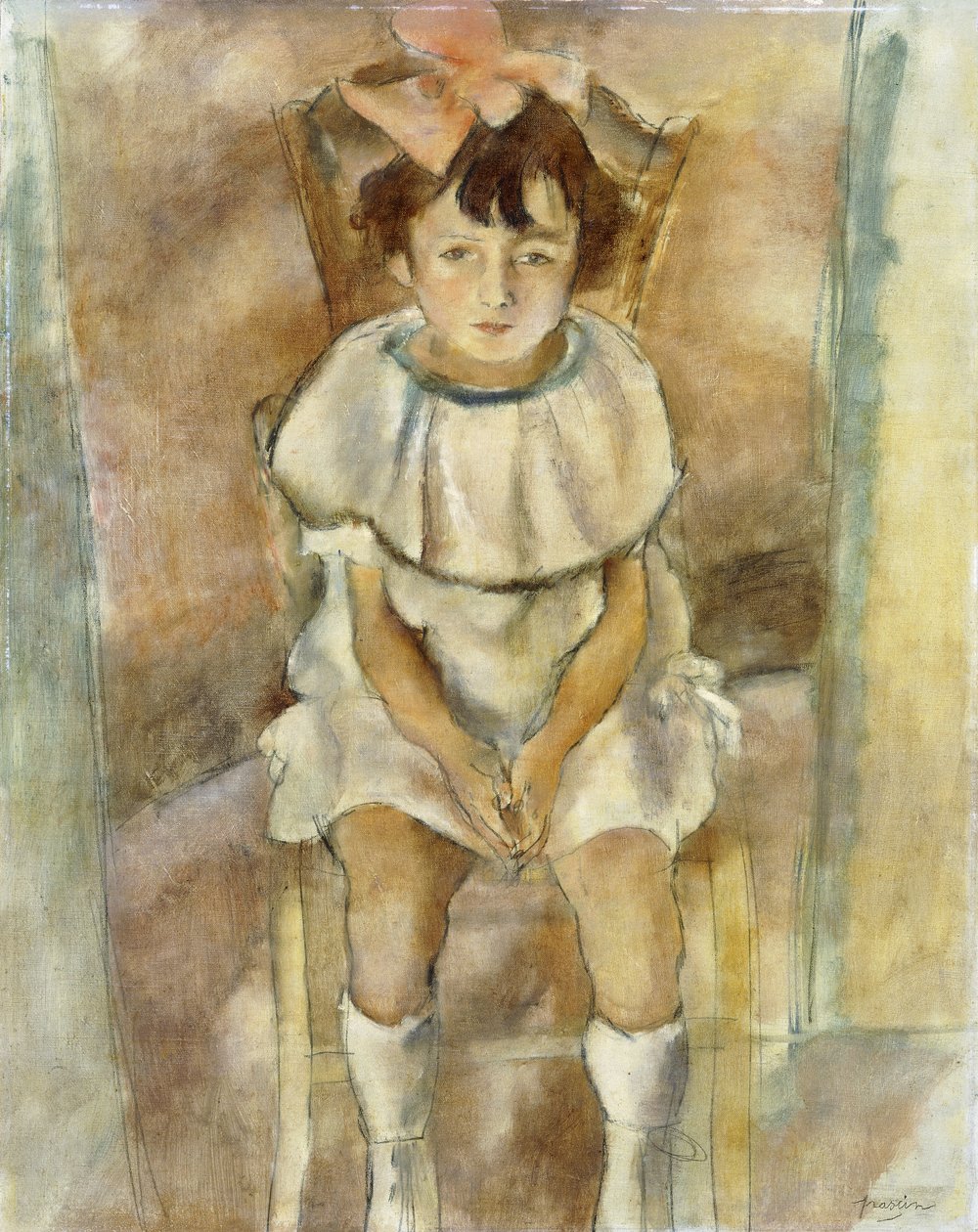 ピンクの少女、1926 作： ジュール・パスシン
