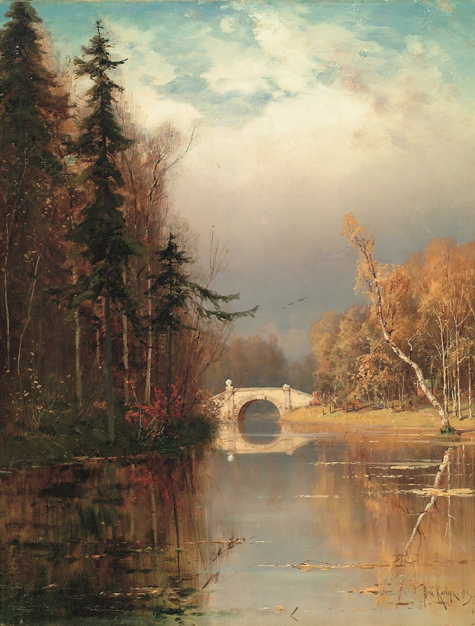 1893年秋の公園 作： Juli Julievich Klever