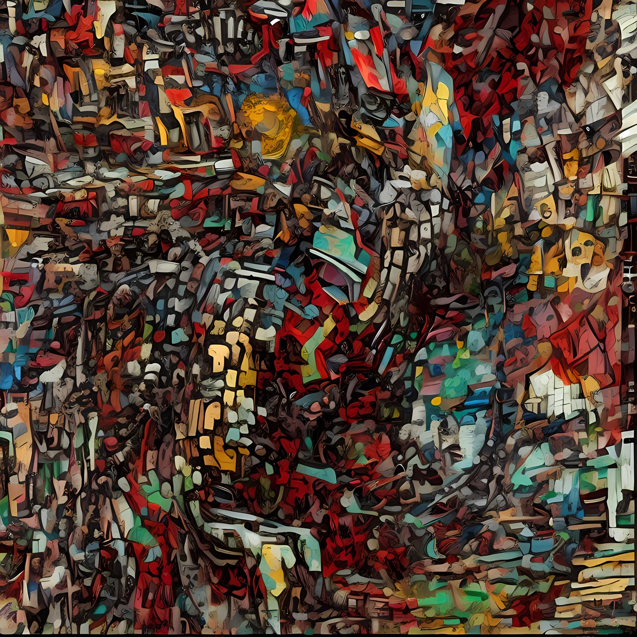 カラフルな粒子 作： ジュリアン・デカポ